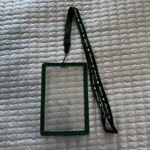Masters Augusta National Golf Badge Holder Lanyard + 2024 Tournament Handout